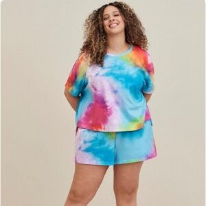 Torrid Lightweight Terry Short Sleeve Cover-Up Tee NEW